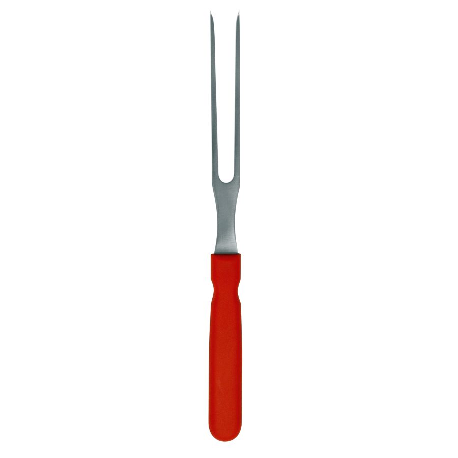 Artikelbild Wurstgabel - 245x16mm Klingenlänge: 95mm Griff (rot)