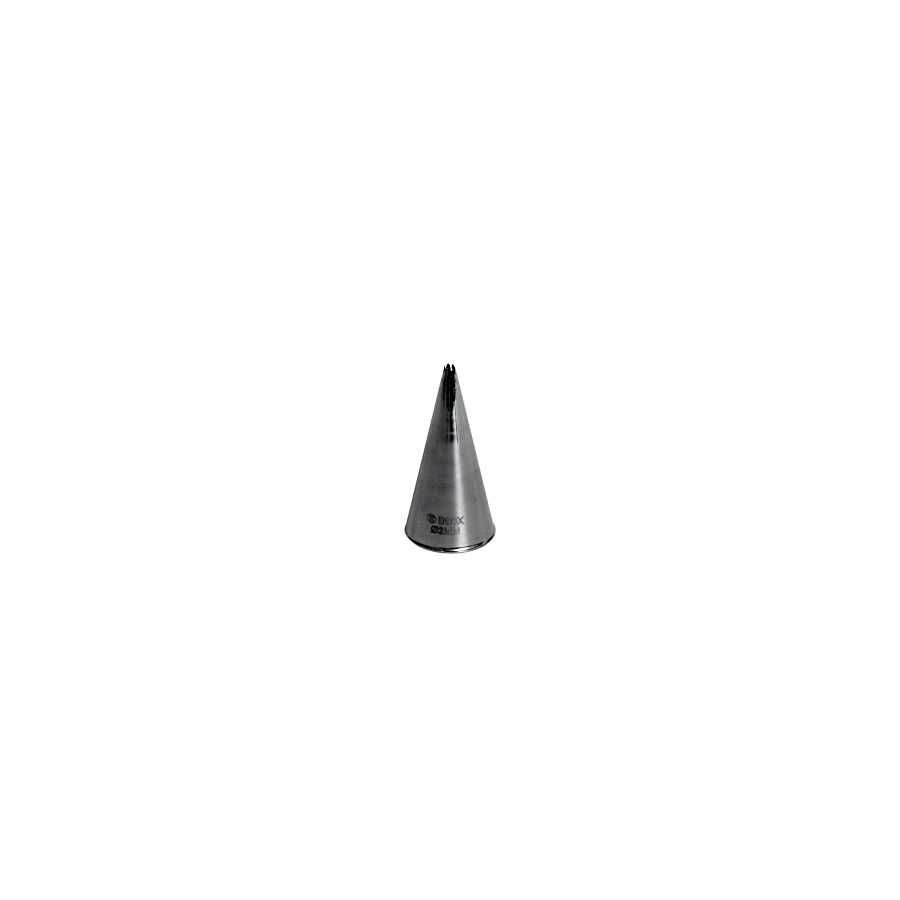 Artikelbild Sterntüllen, 2 mm - Edelstahl, aus einem Stück gezogen