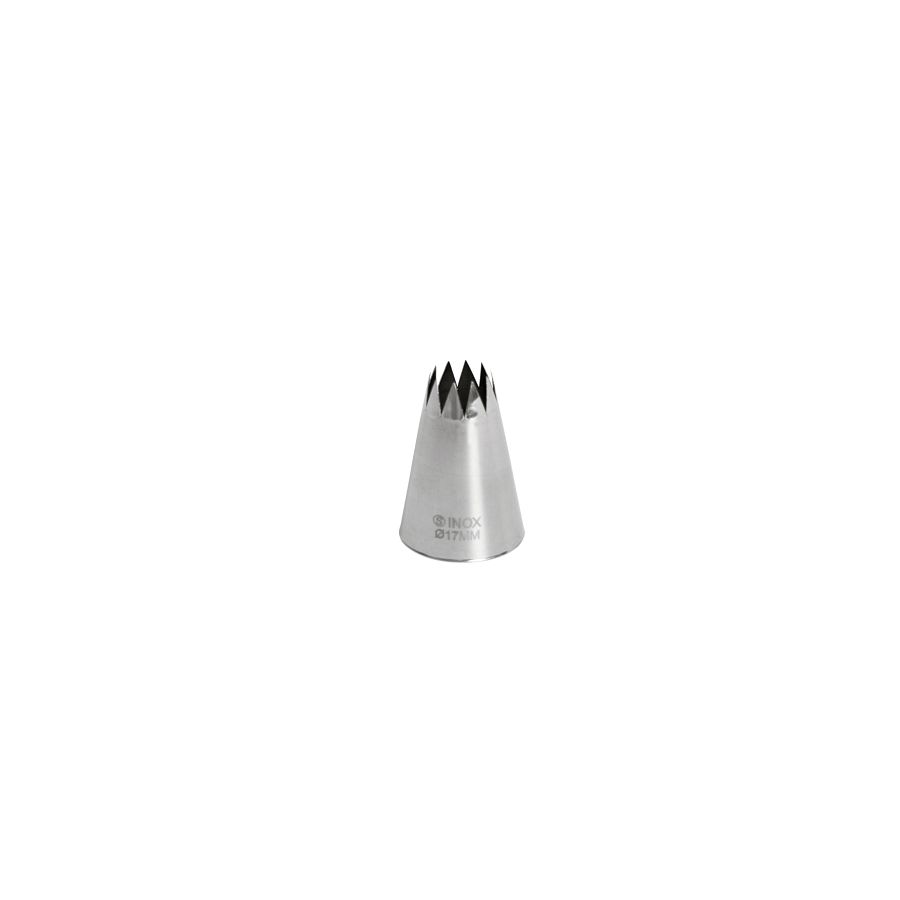 Artikelbild Sterntüllen, 17 mm - Edelstahl, aus einem Stück gezogen