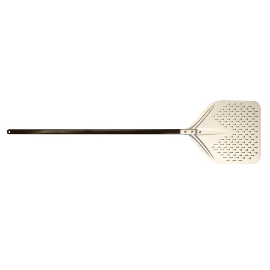 Artikelbild Pizzaschaufel Alu perforiert, Stiel schwarz 110cm