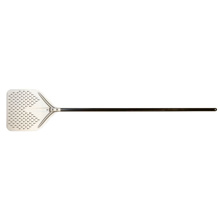 Artikelbild Pizzaschaufel Alu perforiert, Stiel schwarz 150cm