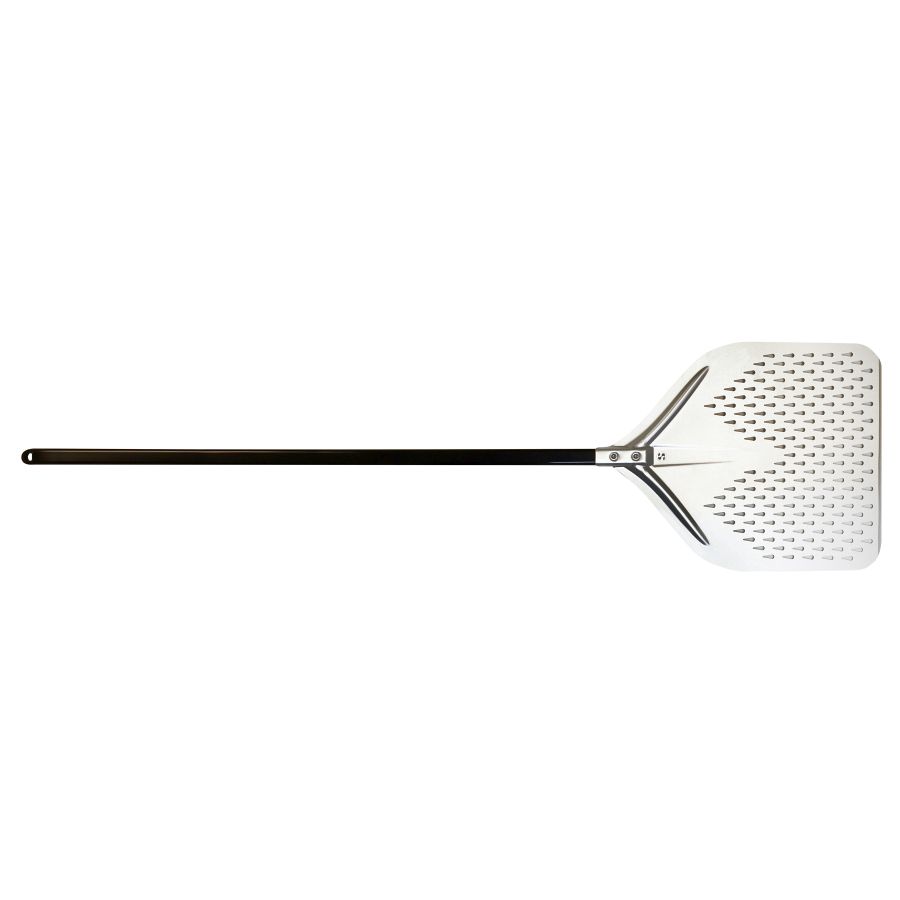 Artikelbild Pizzaschaufel Alu perforiert, Stiel schwarz 110cm