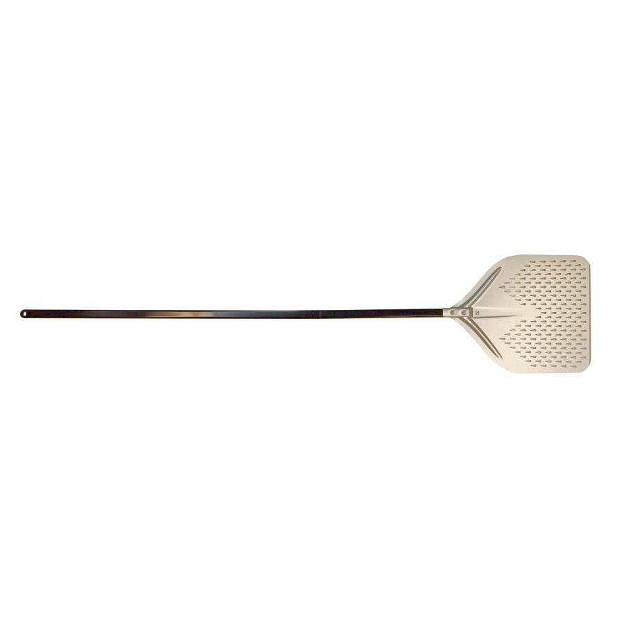 Artikelbild Pizzaschaufel Alu perforiert, Stiel schwarz 150cm