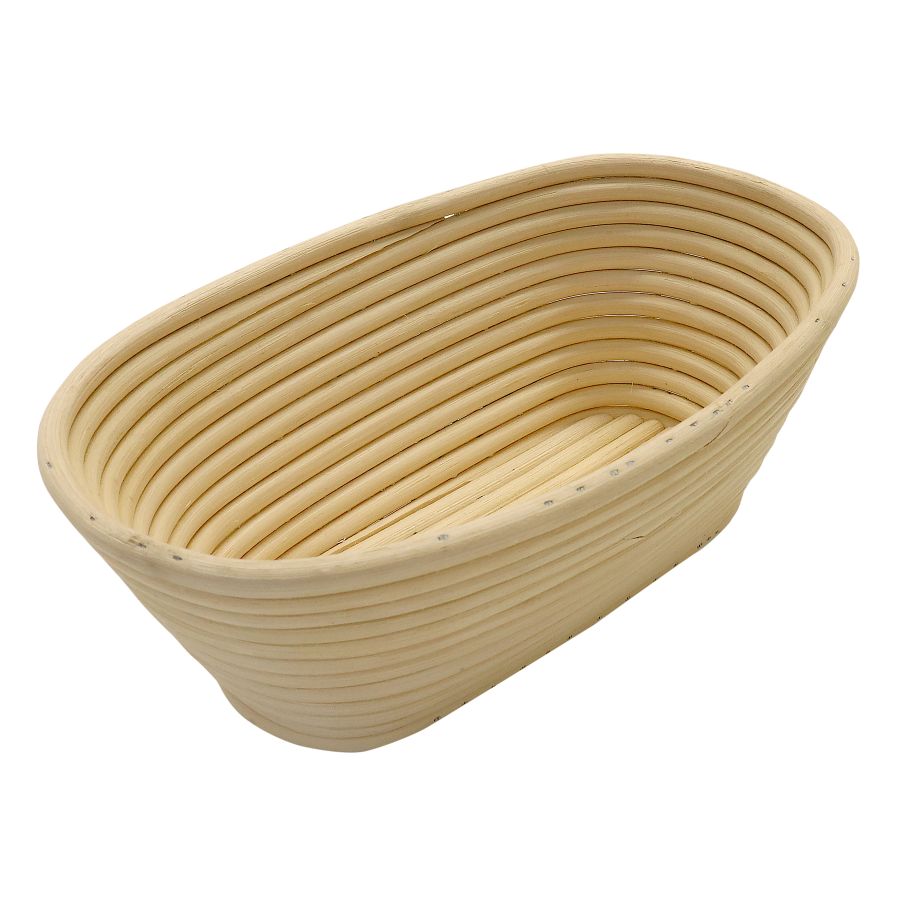 Artikelbild Brotform/Gärkorb, lang, runder Kopf, 250x140x90