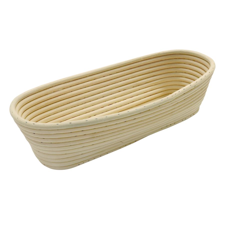Artikelbild Brotform/Gärkorb, lang, runder Kopf, 350x160x91