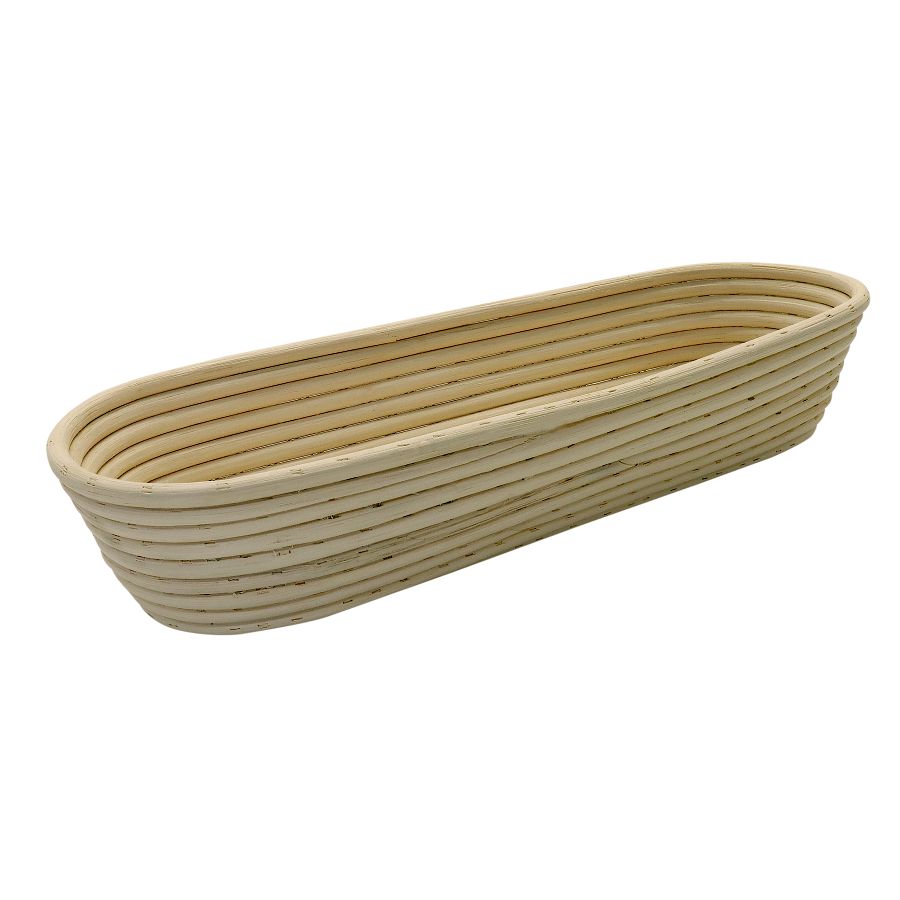 Artikelbild Brotform/Gärkorb, lang, runder Kopf, 440x140x90
