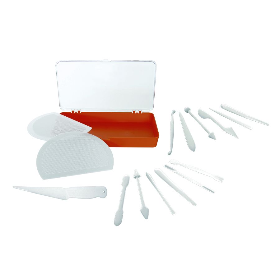 Artikelbild Marzipan-Modellierset - Komplett-Set, 15-tlg., weiß