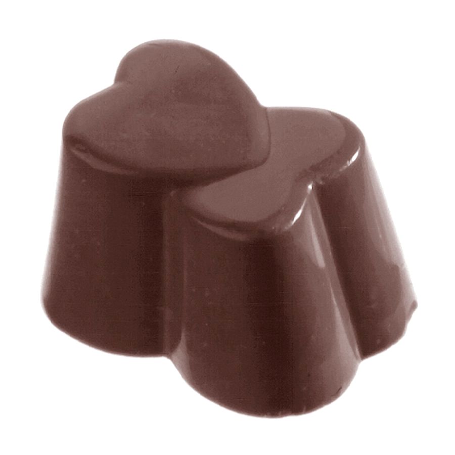 Schokoladen Form - Herz doppelt