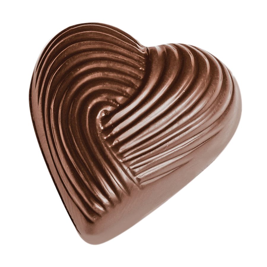 Schokoladen Form - Herz geflochten, Doppelform