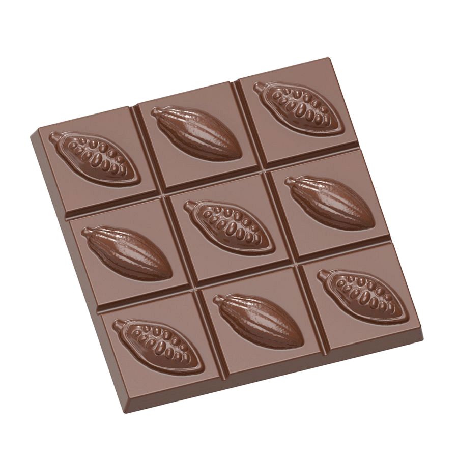 Schokoladen Form - Tafel Kakaobohne