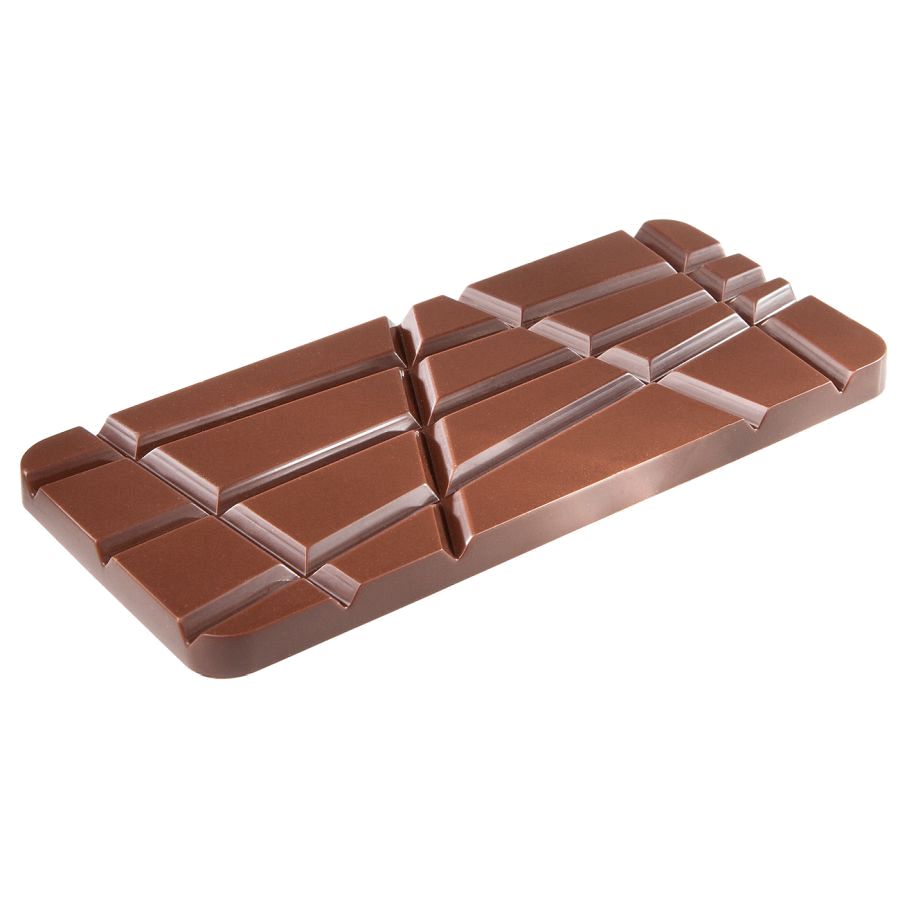 Schokoladen Form - Tafel mit schräger Fehlerlinie