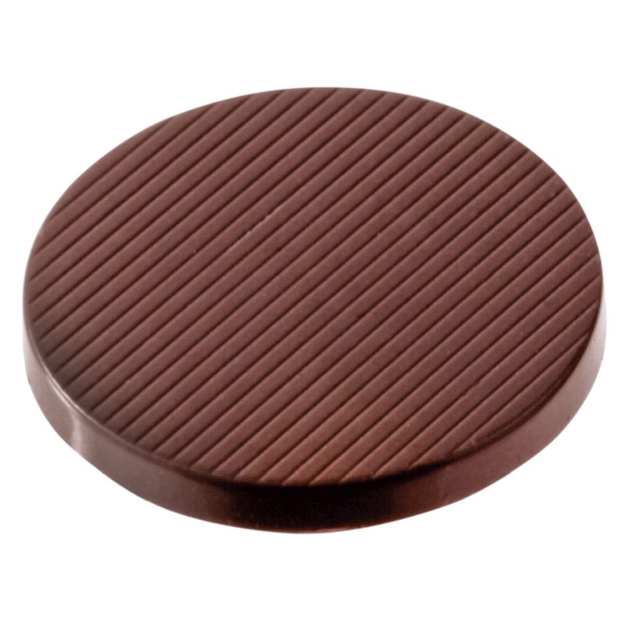 Schokoladen Form - Keks rund gestreift Ø 36 mm