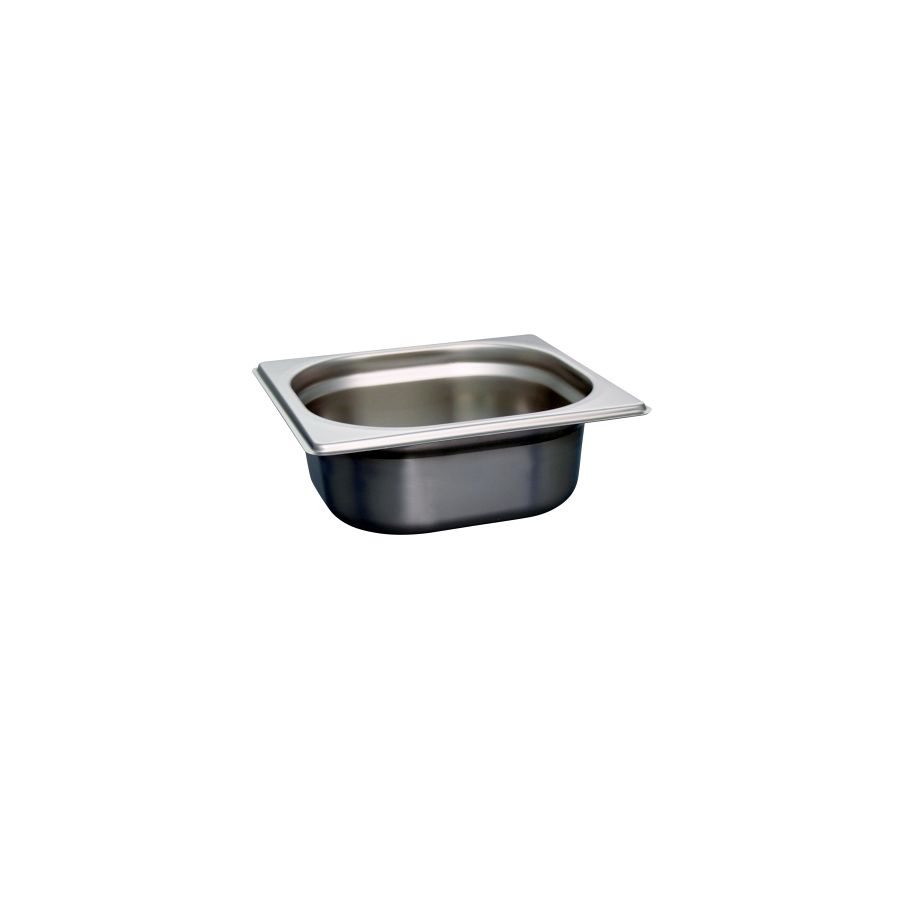 Artikelbild Behälter GN 1-6, Edelstahl - 176 x 162 x 65 mm - 1,0 L