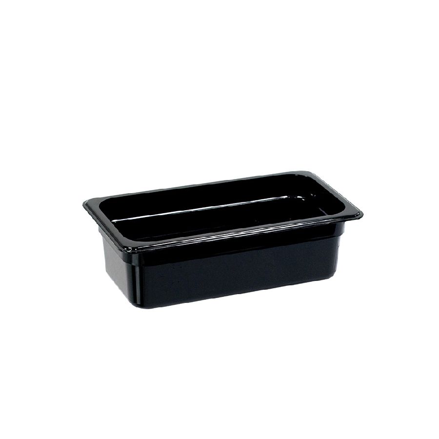 Gastronormbehälter aus Polycarbonat - schwarz - GN 1/3 100mm 