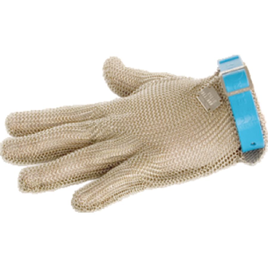 Stechschutzhandschuh - blau - Größe L