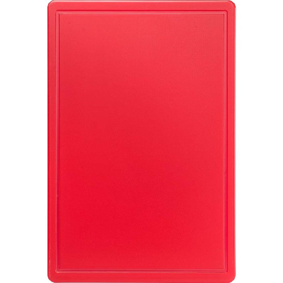 Schneidbrett - Farbe rot - 600x400x18mm 