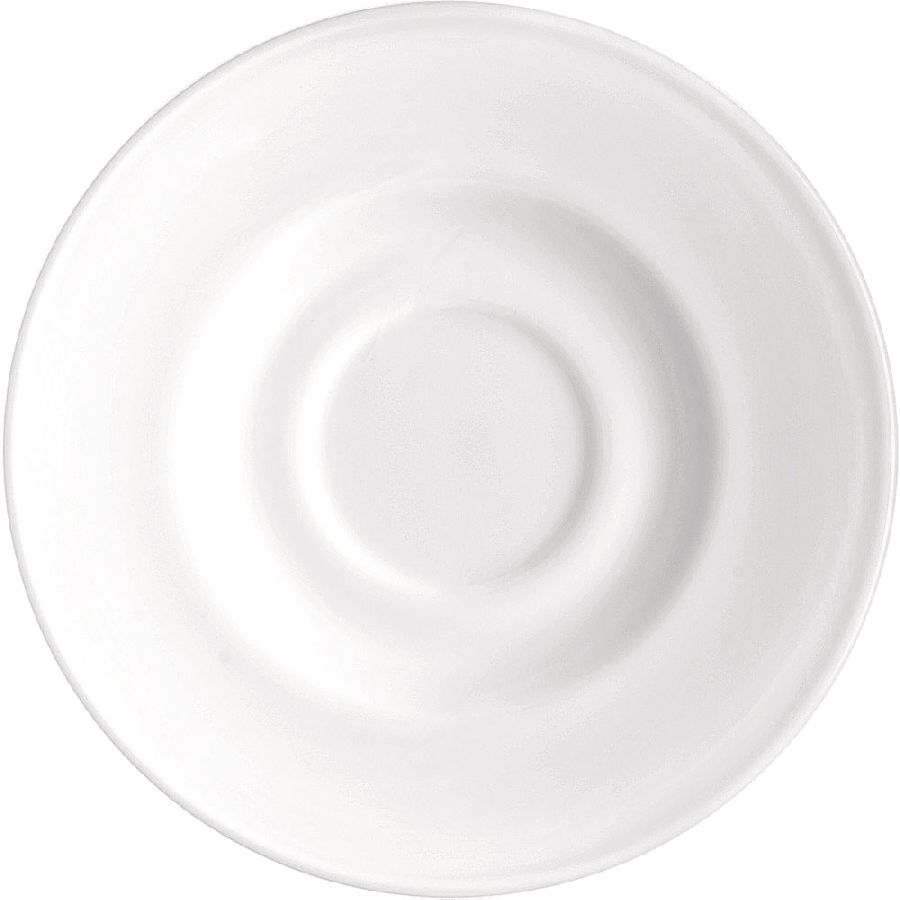 6 Untertassen aus gehärtetem Opalglas - Serie Aromateca - Ø 12 cm