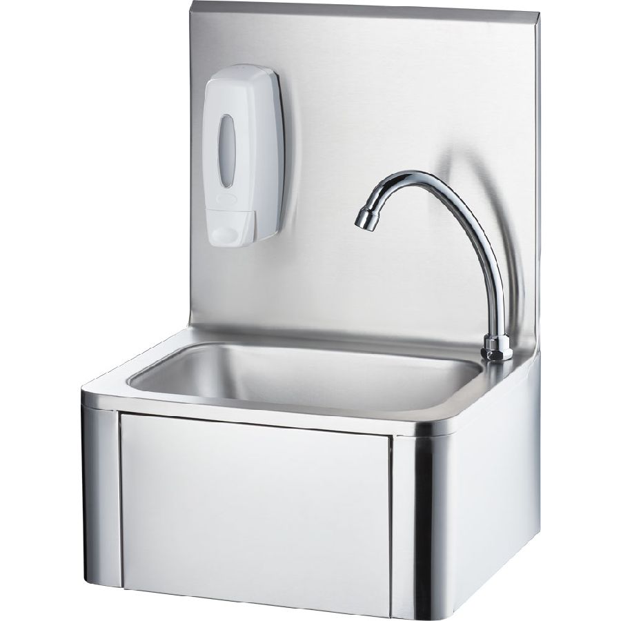 Handwaschbecken mit Kniebedienung - Wandmontage - 400mm x330mm x570mm 