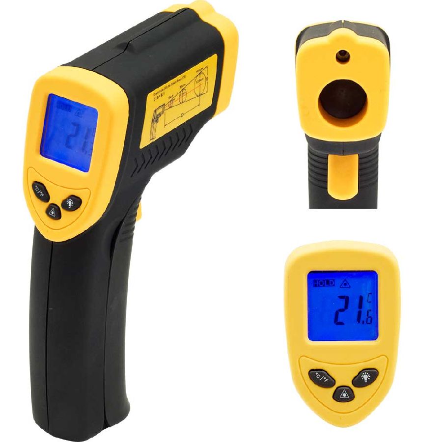 Infrarot-Thermometer mit Laserpointer -50 °C bis 380 °C