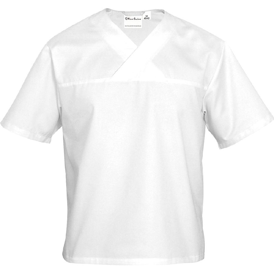 Nino Cucino Kochshirt kurzarm - weiß - Größe M