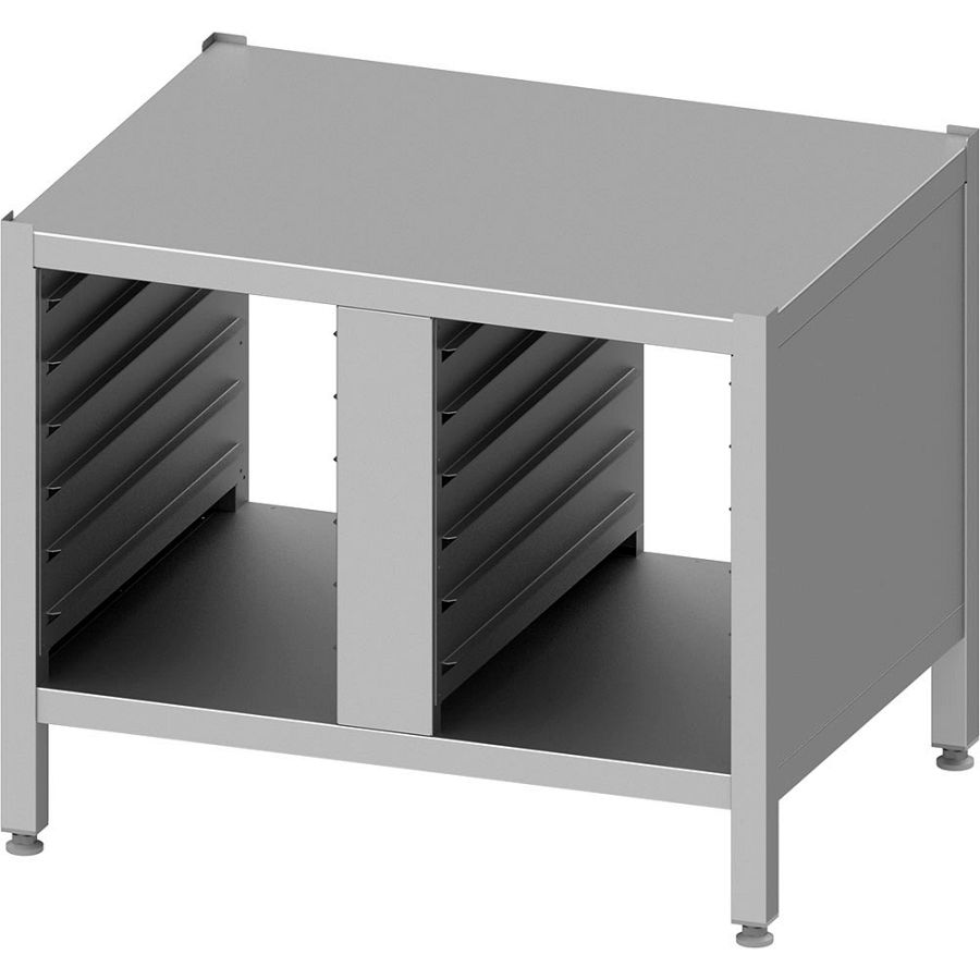 Kombidämper Untergestell, zweiseitig geschlossen, mit GN-Einschüben 862x637x699 mm (BxTxH)