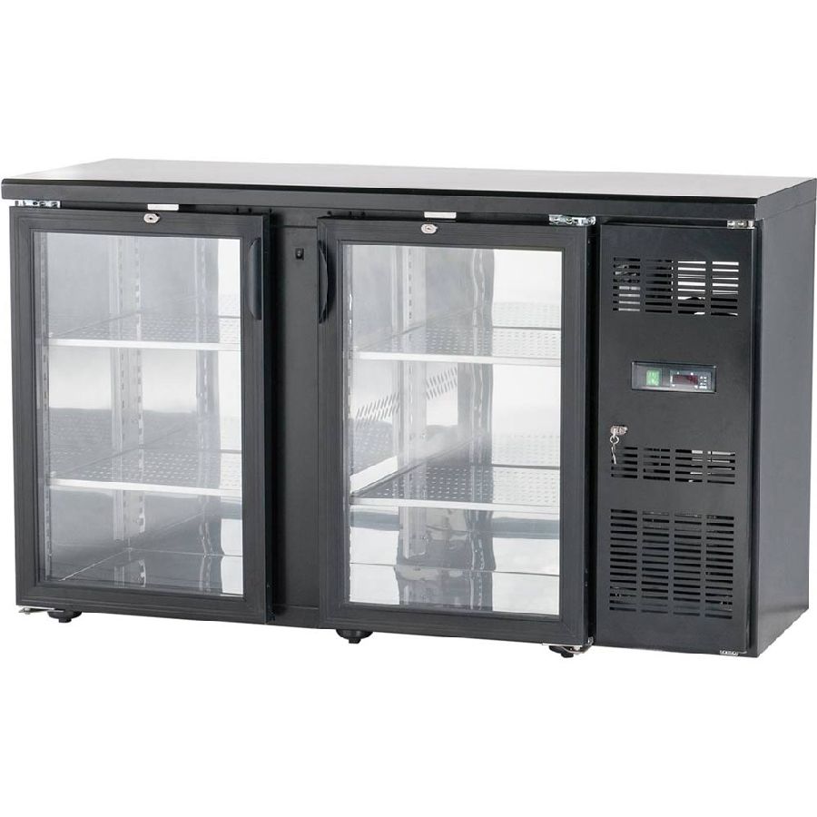 Bar-Kühlschrank mit 2 Glastüren - 250 Liter