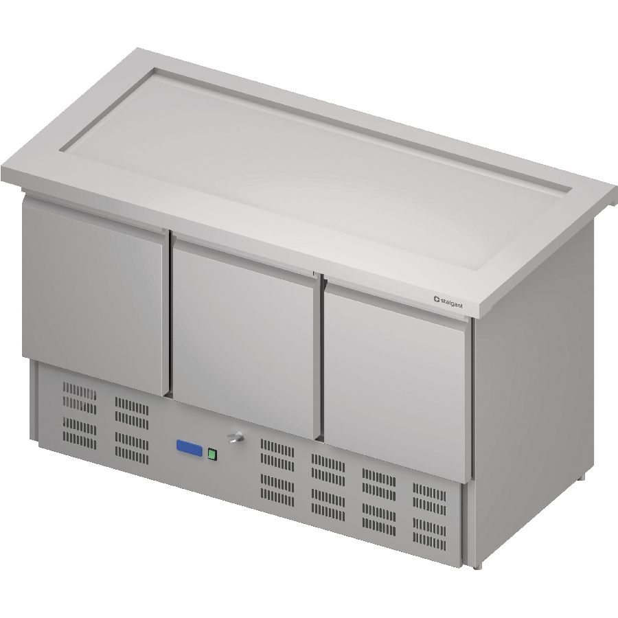Kühltisch mit Kühlplatte Free Flow - 3türig 1465x735 