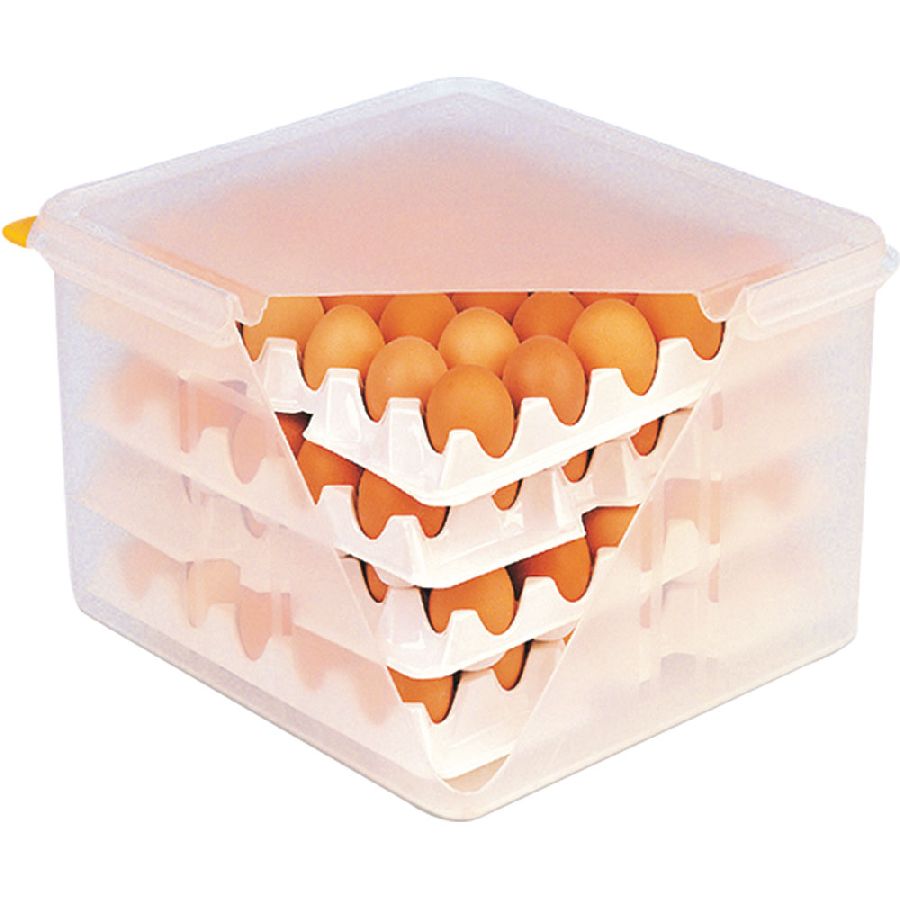 Eierbox inklusive acht Eiertabletts