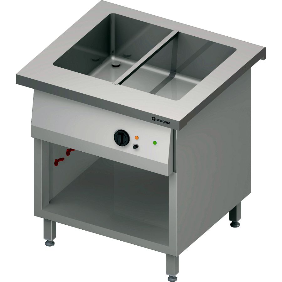 Bain-Marie-Station Free Flow, ein Becken 2x GN1/1, 799x750x880mm GA Standard G1