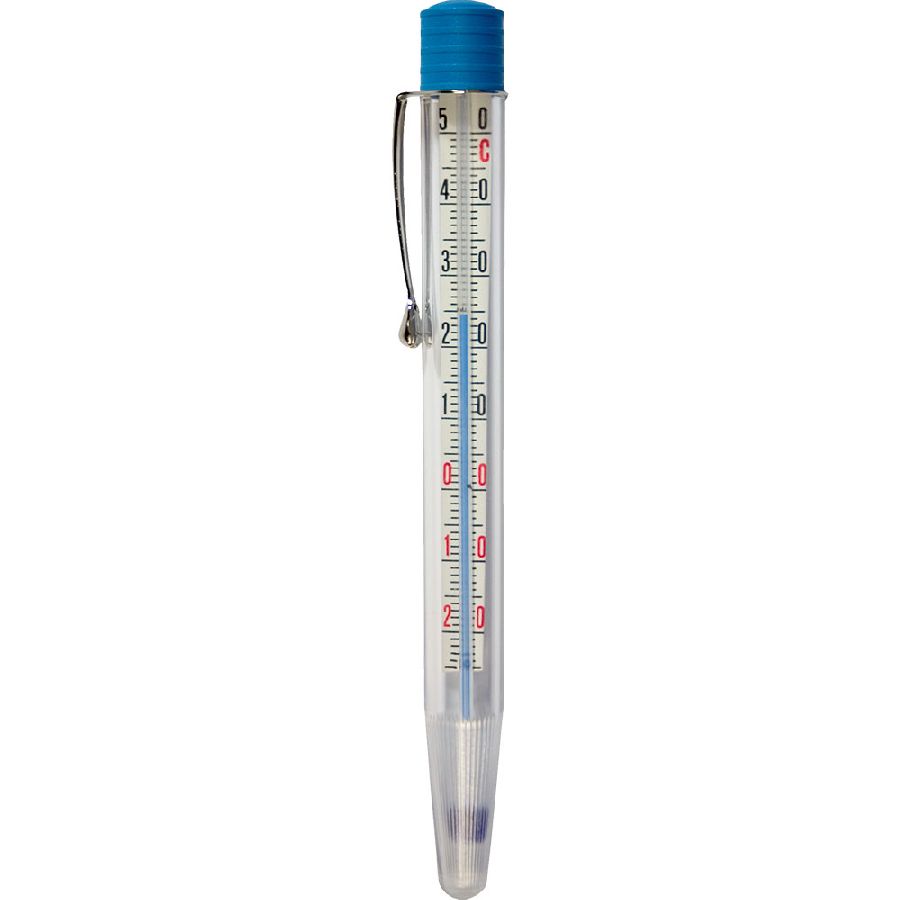 Thermometer mit Metall-Clip - Temperaturbereich -20 °C bis 50 °C