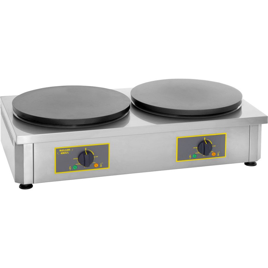 Doppel-Elektro-Crêpesgerät, Platten Ø 400 mm, 860x480x240 mm (BxTxH), 2x 3,6 kW