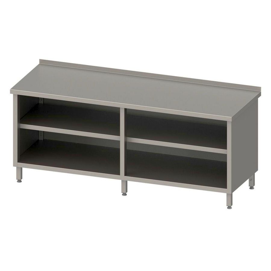 Arbeitsschrank offen mit Grund-und Zwischenboden 2000x600x850 mm, mit AK, verschweißt