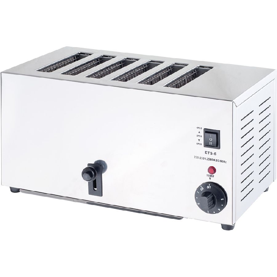 Toaster - 6x Toasts - 430x225x215mm 