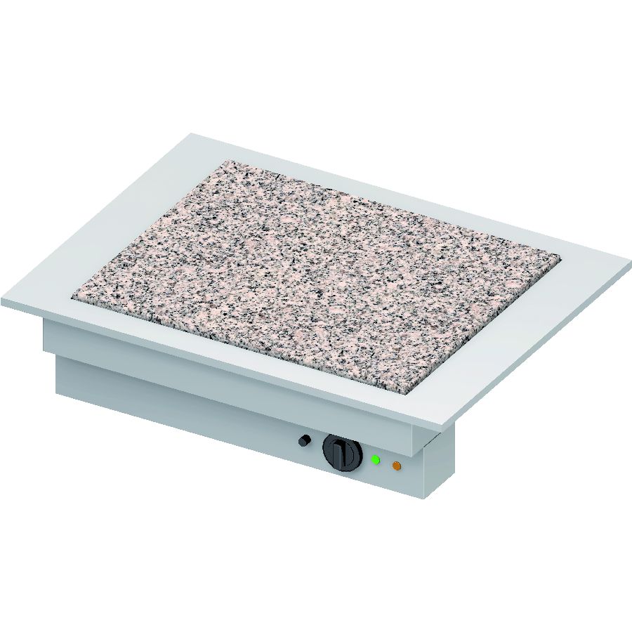 Wärmeplatte Drop-In aus Granit 2xGN 1/1 830x620x270mm 