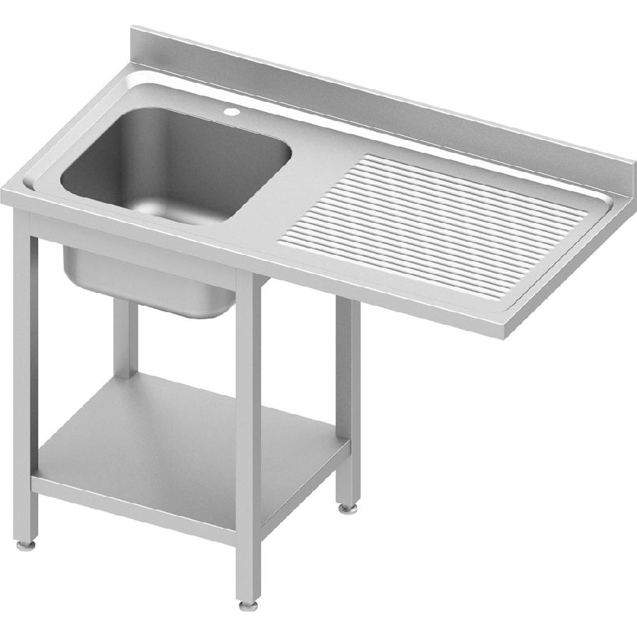 Spültisch ECO mit GB und Überstand 1200x700x900mm - Becken links - AK 