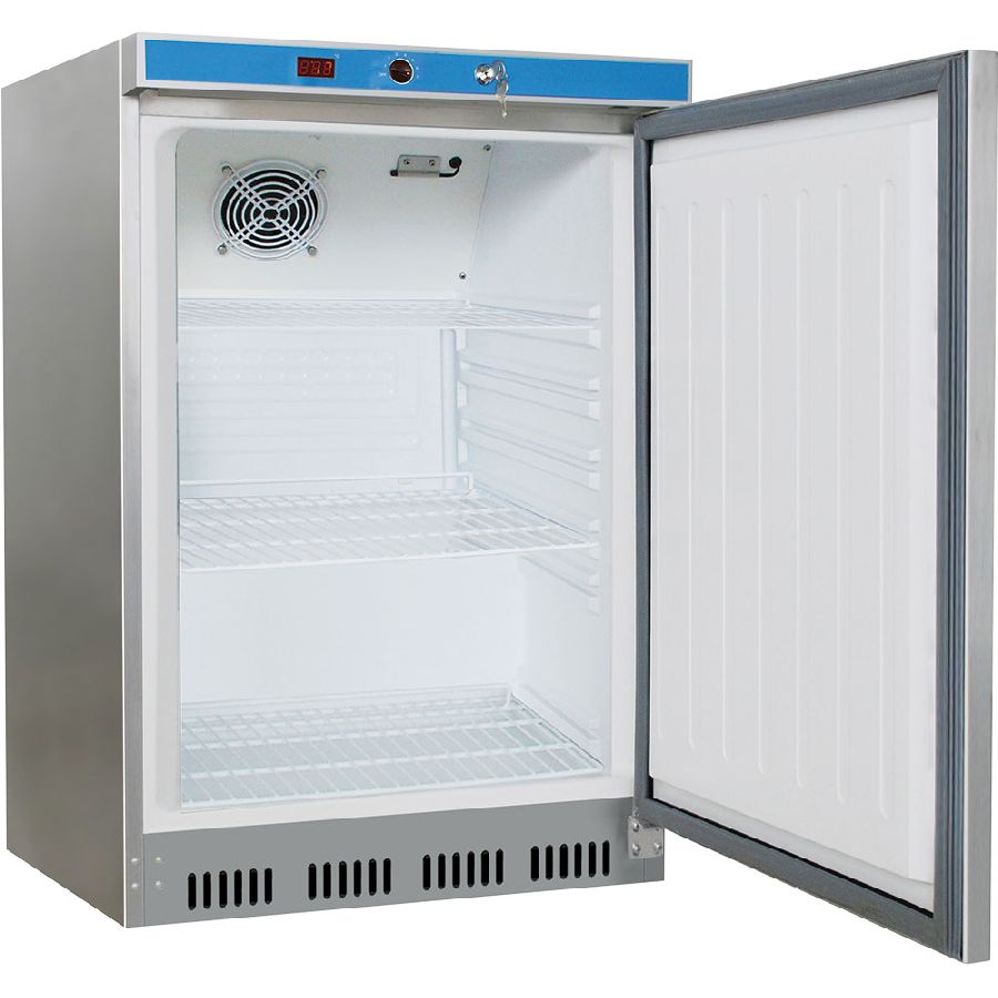 Kleiner Lager-Kühlschrank VT66UE aus Edelstahl - 78 Liter