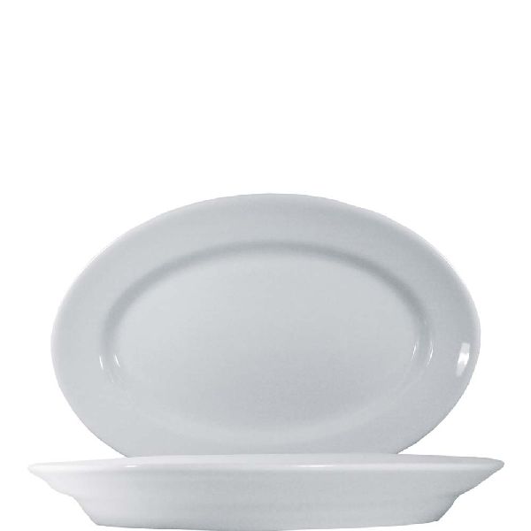 Tivoli White Platte oval 38cm - 6 Stück