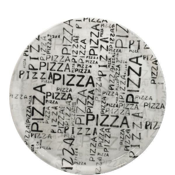 Napoli White & Black Pizzateller 31cm - 6 Stück