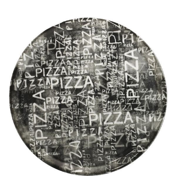 Napoli Black & White Pizzateller 31cm - 6 Stück