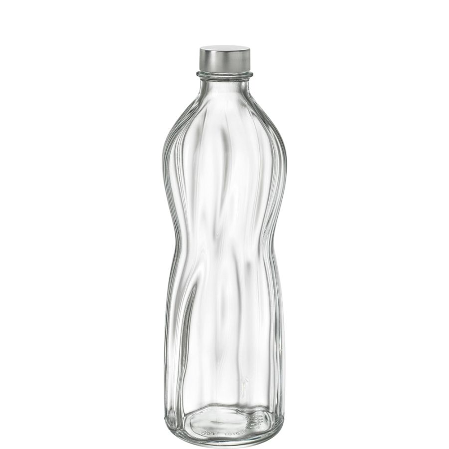 Aqua Flasche 100cl mit Metallschraubverschluss - 6 Stück