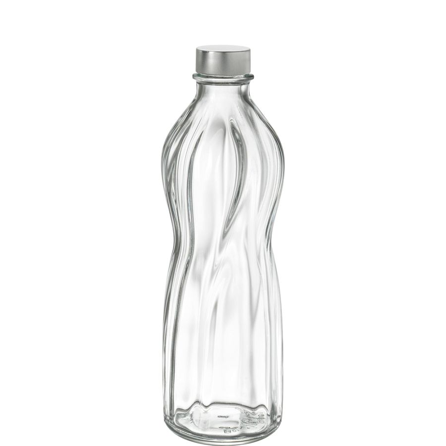 Aqua Flasche 75cl mit Metallschraubverschluss - 6 Stück