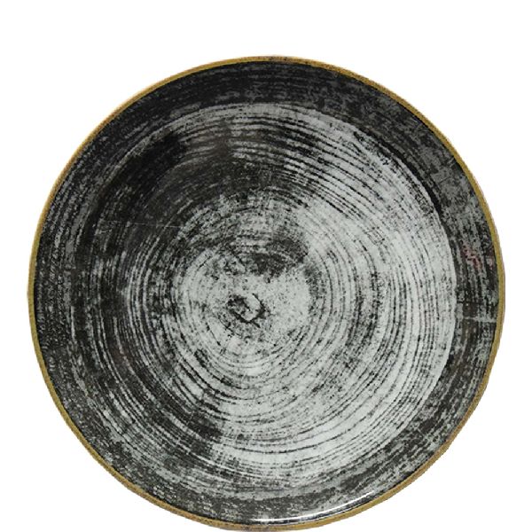 Siviglia Black Round Teller flach 28cm - 6 Stück