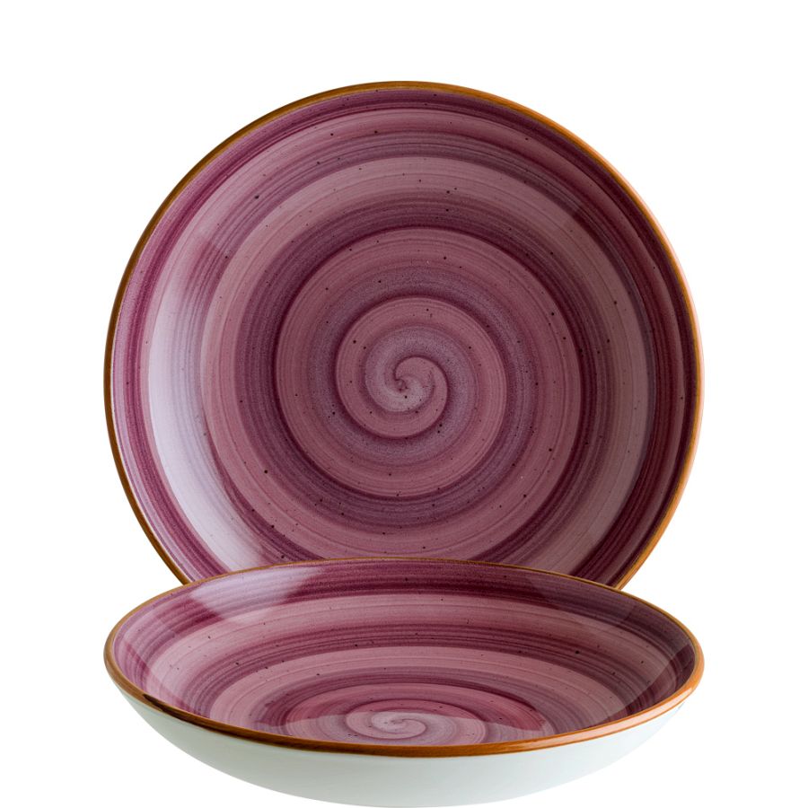 Aura Blackberry Bloom Teller tief 23cm - 6 Stück