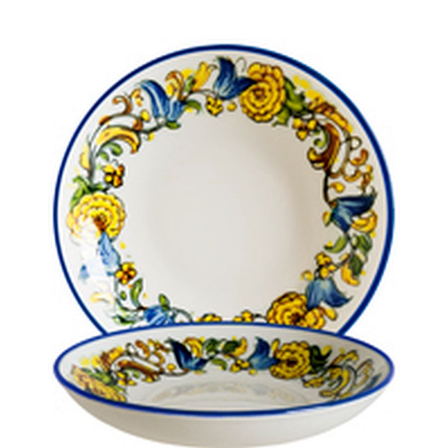 Artikelbild Albufera Mid White Bloom Teller tief 25cm - 6 Stück