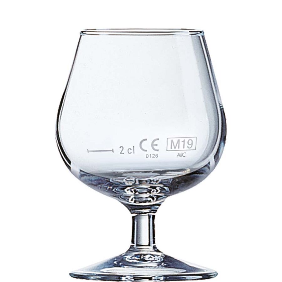 Degustation 4 Cognac 15cl; 2cl mit Eichmarke - 12 Stück