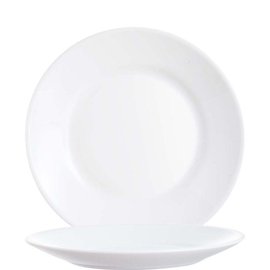 Restaurant White Teller flach 19,5cm - 6 Stück