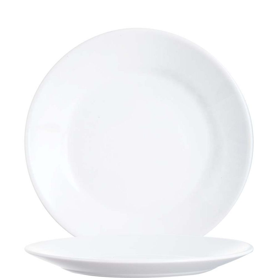 Restaurant White Teller flach 22,5cm - 6 Stück