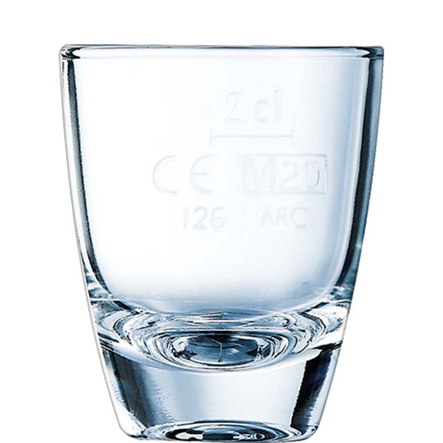 Gin 12 Schnapsglas 2cl mit Eichmarke - 72 Stück