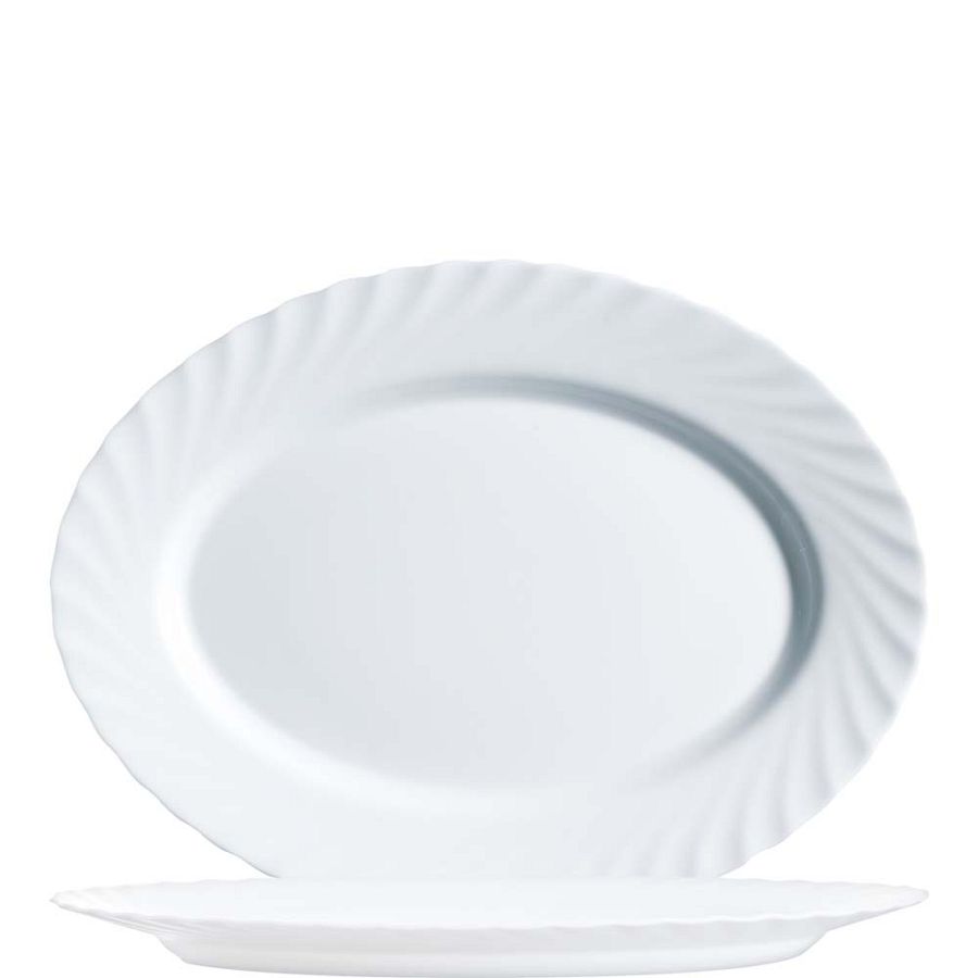 Trianon White Platte oval 35cm - 16 Stück