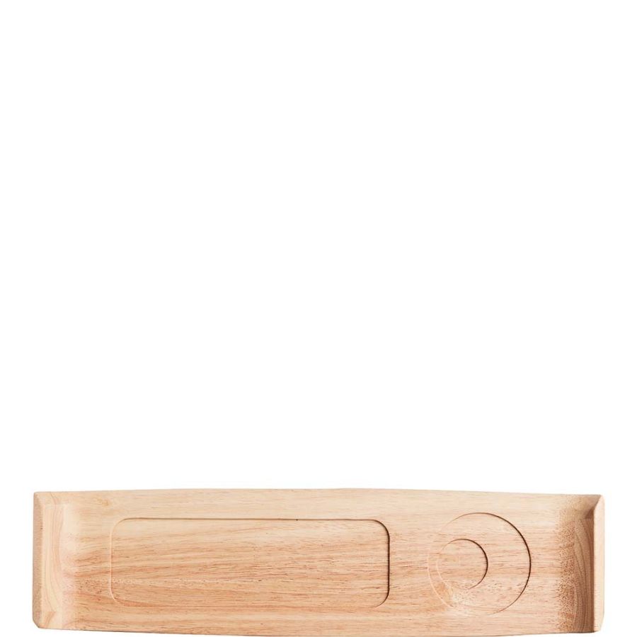 Mekkano Holz Servierplatte 45x12cm - 6 Stück